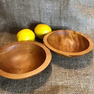 Two Baribocraft Wood Bowls Vintage
